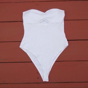 Forever 21 Off the Shoulder White BodySuit